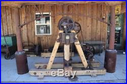 Rare Antique Hit & Miss Steam Engine Show Tom Huston Mechanical Wood Splitter