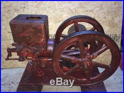 Reeves Pulley Company Hit & miss Gas engine 3hp. Rare antique motor
