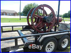 Reid 15hp engine and trailer hit and miss engine