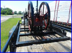 Reid 15hp engine and trailer hit and miss engine