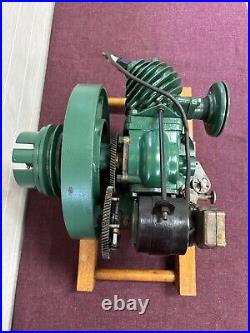 Restored Air Cooled Associated Hit Miss Gas Engine Hot Mag Nice