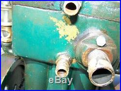 SCARCE 2-Cylinder SIEVERKROPP Flywheel Hit Miss Type Gas Engine Cast Iron Base