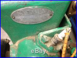 Sattley hit miss vintage antique motor 1 3/4hp, orig cart, wico mag, montgomery