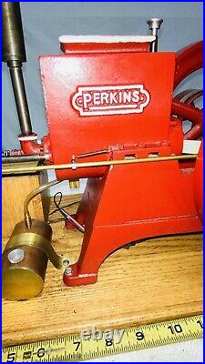 Scale Model Perkins Wind Mill Co. Hit Miss Gas Oil Engine Flywheel Generator