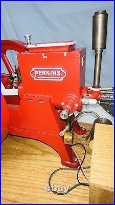 Scale Model Perkins Wind Mill Co. Hit Miss Gas Oil Engine Flywheel Generator