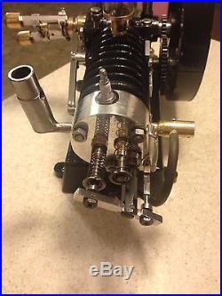 Scale model hit & miss engine compressor stationary steam