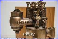 Schebler Brass Carburetor Carb on stand Hit Miss Gas Engine Tractor Auto Pat 07