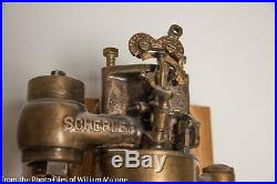 Schebler Brass Carburetor Carb on stand Hit Miss Gas Engine Tractor Auto Pat 07