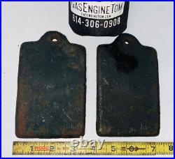 Set Original Cast Iron Back Rear Plate Covers for Oilfield Gas Engine Hit Miss