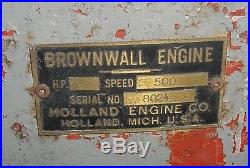 Small 1hp Brownwall Kerosene Fuel Hit Miss Gas Engine
