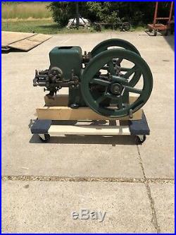 Small Early Nelson Brothers 1 1/2 HP Hit Miss Gas Engine Runs