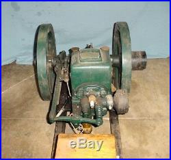 Small Gilson Hit Miss Gas Engine With Stove Leg Base & Embossed Hopper