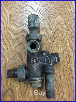 Small Penberthy Brass Antique Steam Engine Injector Nice Shape A22 Hit And Miss
