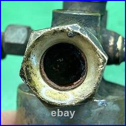 Small SWIFT Hydrostatic Brass Steam Hit Miss Gas Engine Oiler Lubricator 1/4 THD