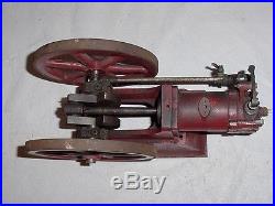 Small Vintage Antique Hit Miss Gas Engine Model Sideshaft Tank Cooled Otto