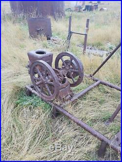 Steam Engine / LARGE Iron Works Boiler Tractor Hit & Miss Collection