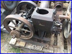 Stover Model K 1 1/2 HP Coffin Top Open Crank Hit Miss Gas Engine