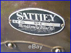 Super Original Air Cooled SATTLEY Montgomery Ward Vertical Engine Hit Miss Type