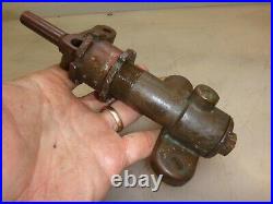 UNKNOWN BRASS FUEL PUMP or WATER 3hp Old Gas Hit and Miss Engine or Boat Motor