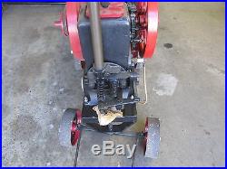 United 1 3/4 hp Hit n Miss engine with cart and Ice cream freezer