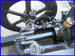 VERY EARLY 2 1/2HP NELSON BROTHERS JUMBO HIT & MISS GAS ENGINE (WITH VIDEO) L@@K