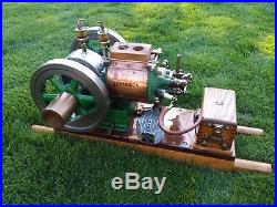 VERY RARE 1/4 Scale Vintage Domestic Sideshaft Stovepipe Hit And Miss Engine