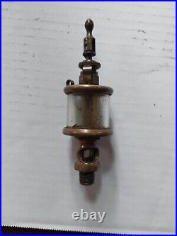 VINTAGE 5 In TACOMA BRASS OILER, GLASS OILER OR LUBRICATOR Hit Miss Engine