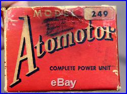 VINTAGE ATOMOTOR HIT MISS STYLE COIL ELECTRIC MOTOR 4 STEAM ENGINE TOY Box