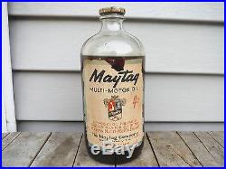 VINTAGE MAYTAG 1 QUART MOTOR OIL BOTTLE CAN MAYTAG ENGINE MOTOR HIT AND MISS