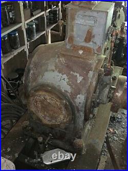 VTG Antique Worthington Air Compressor Hit Miss Steam Engine & Large Gear Wheel