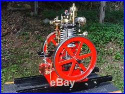 Vertical Hit and Miss running scale model engine, antique looking, gas motor