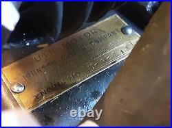 Very Early Johnson Utilimotor Engine Hit Miss Engine Low Serial # Rare Engine