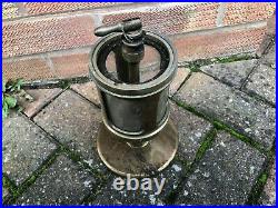 Very large vintage drip feed oiler live steam oil engine stationary hit & miss