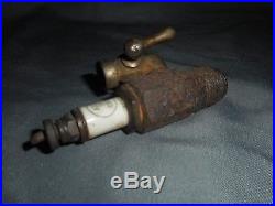 Vintage Antique ALL IN ONE PRIMING SPARK PLUG HIT AND MISS ENGINE RARE