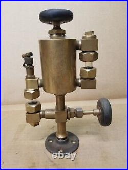 Vintage Antique Brass Essex Lubricator Hit & Miss Steam Engine Oiler