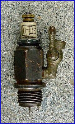 Vintage Antique LuThe Primer Spark Plug Hit Miss Gas Engine Tractor Model A Ford