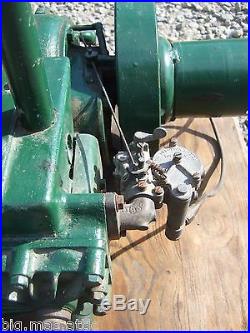 Vintage / Antique Small Hit and Miss / Throttle Governed Engine With fan