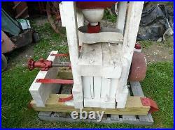 Vintage Belt Driven Grain MILL Hit Or Miss Gas Engine, Tractor, Steam Engine