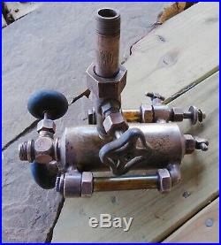 Vintage Brass, HIT MISS, Steam ENGINE OILER, POWELL TROJAN, 1/2 PINT