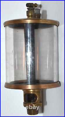 Vintage Brass MICHIGAN LUBRICATOR Co Hit & Miss Engine Drip Oiler Detroit #488
