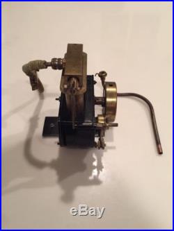 Vintage Brass Steam Engine Machinist Built Hit And Miss Engine Model