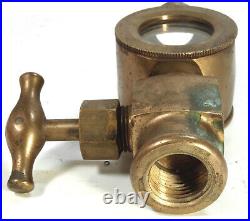 Vintage Brass Valve Oiler Sight Feed Hit Miss, Steam Engine, LUNKENHEIMER #960