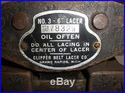 Vintage Clipper Belt Lacer for Hit and Miss Engine Flat Belts