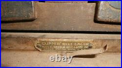 Vintage Clipper belt lacer flat belt engine hit miss