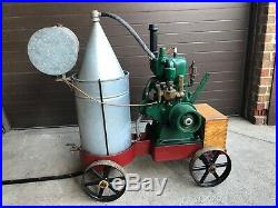 Vintage Cushman 4 HP Hit and Miss Gas Engine on Cart Restored