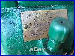 Vintage Cushman 4 HP Hit and Miss Gas Engine on Cart Restored