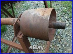 Vintage Flat Belt Driven Saw MILL Tractor Hit Or Miss Gas Engine Old Motor