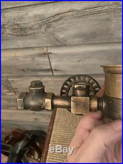 Vintage Hit And Miss Engine Michigan Lubricator Oiler