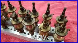 Vintage Hit Miss Lunkenheimer Brass Engine Drip Oiler #0 collection 12 oilers