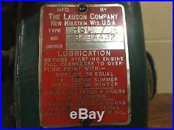 Vintage Lauson RSC-708 Hit Miss Stationary Engine Motor all Original